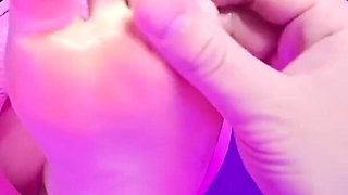 Sexy Asian Woman Moans Loudly with Pleasure in Chains - Glory Hole