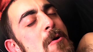 Fat Dominant Bear Seduces Skinny Dude