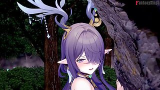 Lauma Gives a Hot Blowjob - Genshin Impact