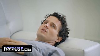 Approach turned taboo Robby Echo takes dr. lily and blake ass inside-out by storm