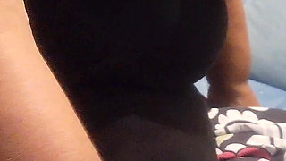 POV Goddess Bee's Huge Tits Footjob and Handjob