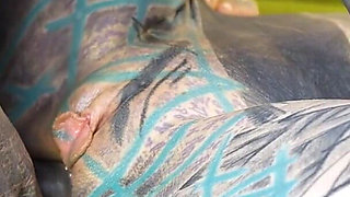 Threesome Anal Only Alternative Dreadlocks Girl Double Anal, Prolapse, Gape