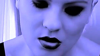 Hot blonde does bdsm and blows cock up