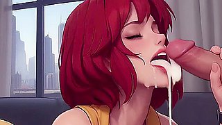 Breaking News: Busty Redhead Reporter In Yellow Jumpsuit, Glossy Pov (ai-generated) - Car Toon