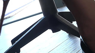 Nylon Feet Tease - Dangling Heels, Soles & Sensual Foot Play POV