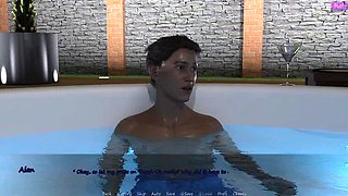 Stepbrother's Wife #47: John Fondles Alan's Big Tits