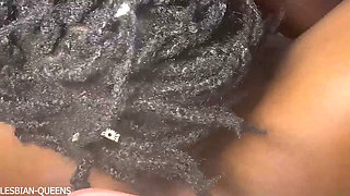 Sensual Ebony Lesbian Pussy Eating in African Style