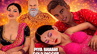 Big Tit MILF Gold Digger Fucks Rich Old Man in Luxury Mansion