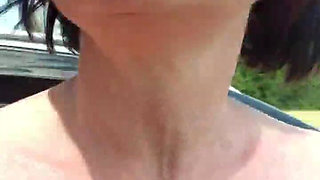 Unrestrained Nude Run with Splashes at the Lake
