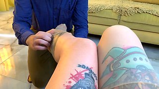 Foot massage, feet massage, foot slave