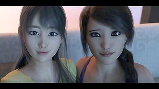 Anime hentai, anime sexy, futanari cumshot