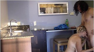 Milf Fucked In Kitchen Big Tits Cumshot