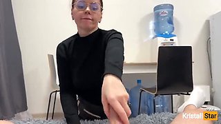 Russian Mommy Teacher Grades Big Dick With Blowjob & Creampie - POV Sex
