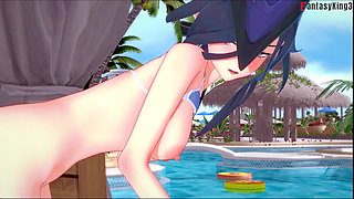 Clorinde Ahegao Bikini Sex - Genshin Impact