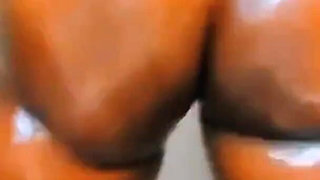 SSBBW Asshole Wink and Oiled Ass Spread