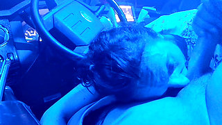 Blowjob in My Truck Cum in Mouth