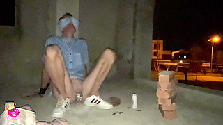 Left Alone Bound Blindfolded Naked and Exposed