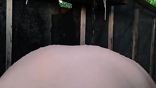 Sexy Tanya Washing in Outdoor