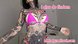 Tiny Micro Bikini Try on by Hot Tattooed Girl Melody Radford