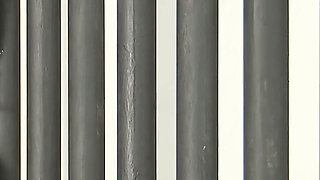 Busty Blonde Nurse in Pvc Gets Anal Fucked by an Inmate in the Prison Cell
