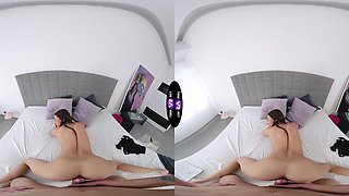 Sakura Hell rides a big cock in a steamy virtual reality scene