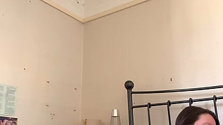 Glass Butt Plug Close up of Tight Cameltoe Pussy Covered in Oil Double Penetration Hard Cum Shot