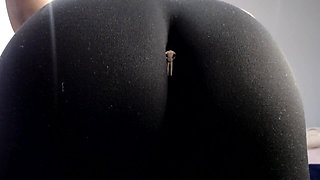 Tiny Trapped in Gym Pants Swallowed by Giant Ebony Ass