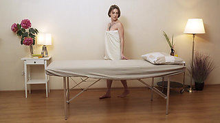 Full virgin body massage with vibrator