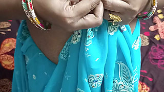 Desi India Aunty Fucking with House Owner for Paying Rent Telugu Audio