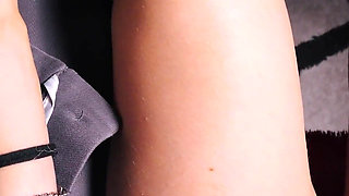 Naughty Students Risky Handjob Under the Desk During Class