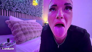 Caught Me Smoking… Turned Into a Sloppy Blowjob POV