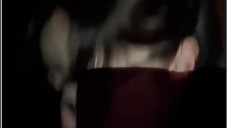 Pierced Goth Girl Takes A Cumshot Outdoors