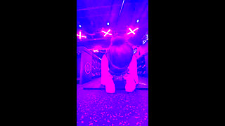 Women Feel Hot Being in the Gym and Touch Each Other in the Bathroom