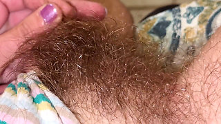 Super Thick and Long Plussy Hair Bush Closeup