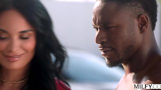 Dashing beauty Anissa Kate stretched her juicy ass on the bbc in front of her cuckold husband.