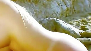 Stranded big cock man fists and fucks sexy teen Angell in the ass