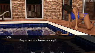 Project hot wife, learning to swim