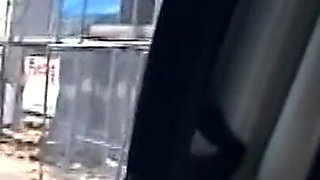 Horny Brunette MILF Fingers Dripping Pussy in Backseat Adventure