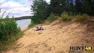Hunt4k. she cheated on her boyfriend for currency at a public beach
