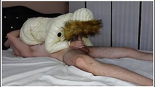 69 In My White Puffer Jacket, Oral Creampie