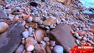 Beach Fantasy - Blonde & Brunette (pov)