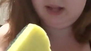 Bath time sponge fun