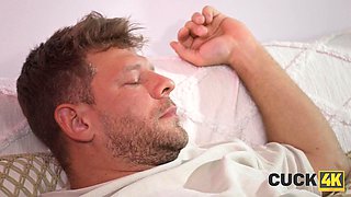 CUCK4K. Kiss My Foot and Lick My Wet Pussy ft. Michael Fly: Blowjob, Doggy Style  Cowgirl Action