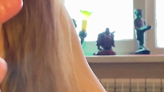 Blowjob with a Cigarette: Deep Swallowing, Egg Licking and Final in the Mouth