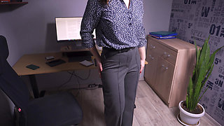 Office Tease Turned Into Split Pants Disaster