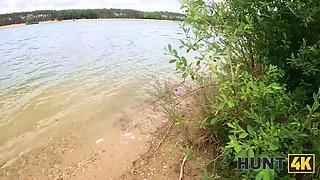 Hunt4k. she cheated on her bf for money at a public beach