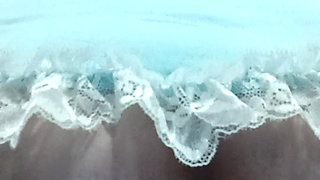 Thick Ass BBW Rides Vibrating Dildo In Maid Lingerie