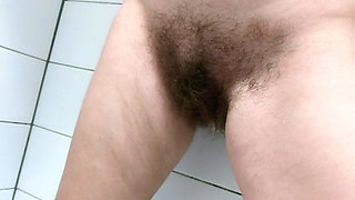 Morning Toilet, My Hairy Pussy Pee