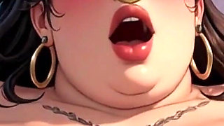 BBW Rope Bondage with Balloons - Beautiful Pussy on Full Display