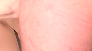 Stepdaughter Masturbates Her Stepdad with Her Feet Until He Cums